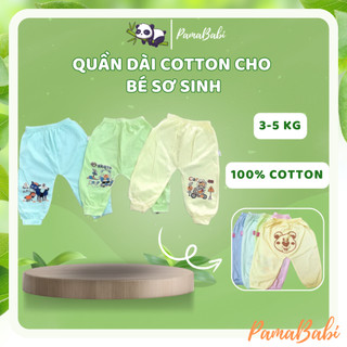 Quần dài in mông cotton mềm thấm hút mồ hôi cho bé, Quần dài cho bé từ 3-5kg
