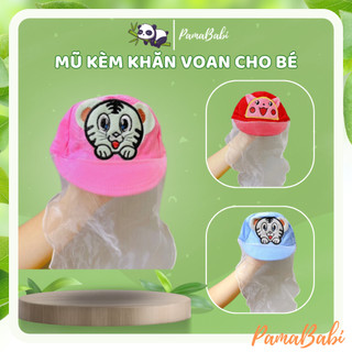 Mũ kèm Khăn voan chống bụi cho bé