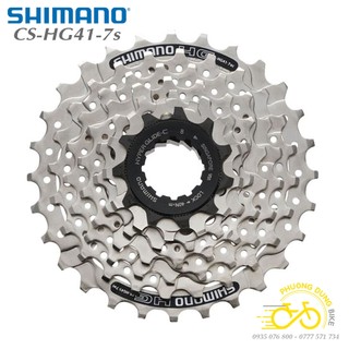 Líp thả líp 7 xe đạp SHIMANO CS HG41 11-28T - Hàng chính Hãng