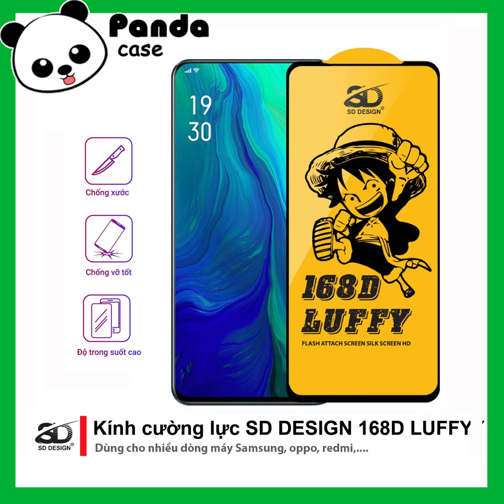 Kính Cường Lực 168D SD Design trong suốt Full Màn cho các dòng máy androi SAMSUNG OPPO REDMI VIVO RE