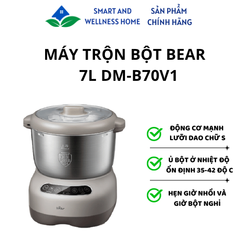 Máy Trộn Bột Bear 7L DM-B70V1 - Bảo hành 18 tháng