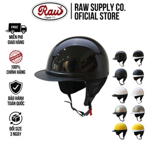 Mũ Bảo Hiểm 1/2 Raw Boso V1 nhiều màu sắc Bosozoku phong cách Nhật Bản Arrow Shop