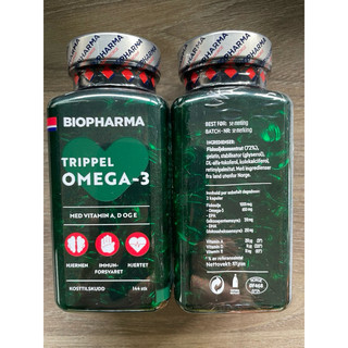 Dầu cá Omega3 Biopharma Trippel Nauy hộp 144 viên