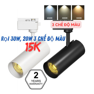 Đèn rọi ray, đèn rọi 30W, 20W, 12w COB loại đèn Cao cấp, Bảo hành 2 năm, 3 chế màu