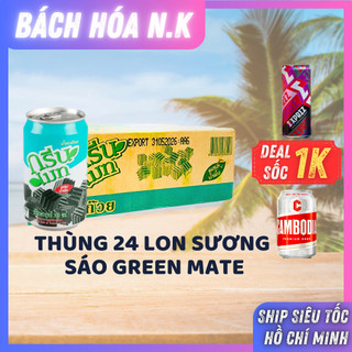 Nước sương sáo greenmate thùng 24 lon x 300ml - sương sáo thái