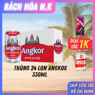 Bia angkor - bia campuchia - thùng 24lon*330ml