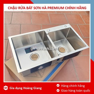 Chậu rửa bát handmade Sơn Hà Premium chính hãng