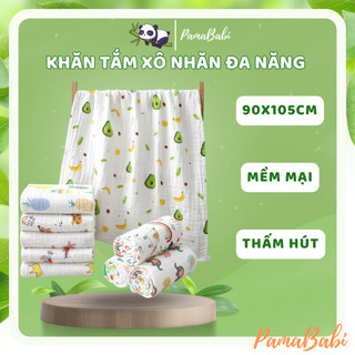 Khăn tắm aden sợi tre mềm mại 6 lớp cho bé, Khăn đa năng cho mẹ và bé