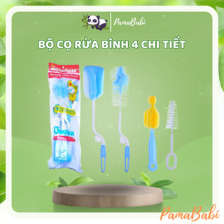 Cọ rửa bình sữa và núm ti 4 chi tiết Moonship