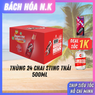 Sting dâu chai 500ml sting thái thùng 24 chai 500ml thùng