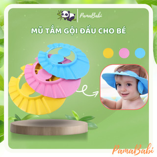 Mũ gội đầu chắn nước có vành che tai cho bé, mũ tắm chắn nước cho bé