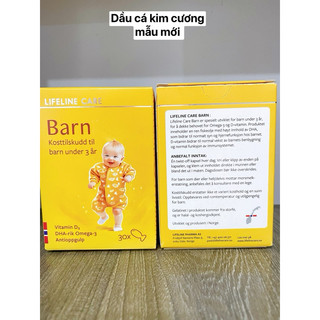 Combo 2 hộp Dầu cá Kim cương Lifeline Care Barn -Nội địa Nauy