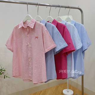[PORO Clothing] 8266 somi cộc tay thêu nơ
