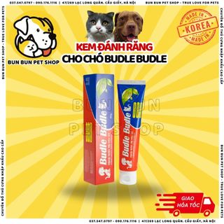 Kem đánh răng cho chó Budle Budle
