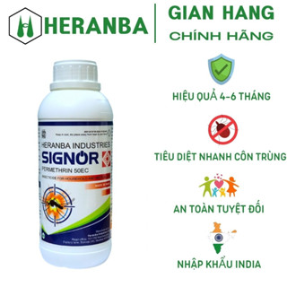 Thuốc Diệt Muỗi Nhập Khẩu Ấn Độ SIGNOR PERMETHRIN 50EC Chai 100ml, Tặng 1 Gói Bám Dính T-03 Hiệu Qủa 6 Tháng 6 Tháng