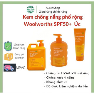 Kem chống nắng Woolworths Úc 50SPF++