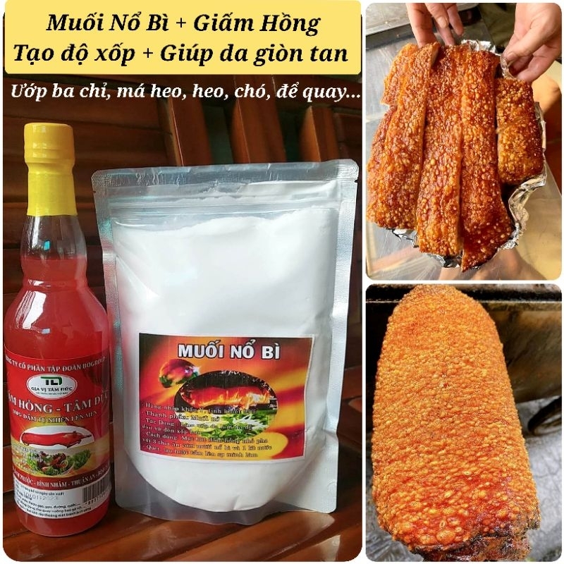 Combo Muối Nổ Bì + Dấm Hồng