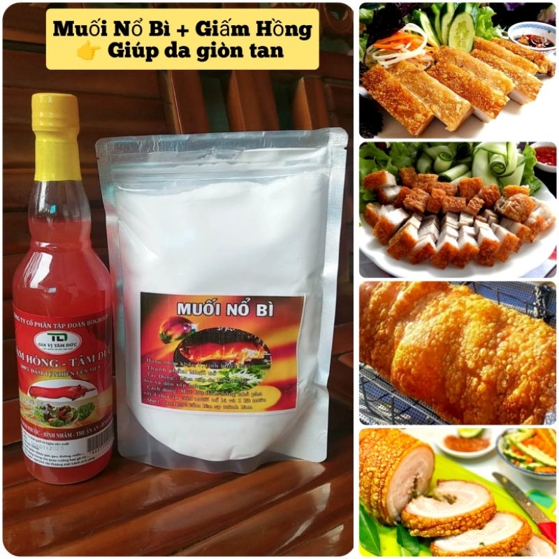 Combo Muối Nổ Bì + Dấm Hồng