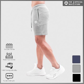 Quần short thể thao phối cầu mông vải nỉ da cá T72024 G07174