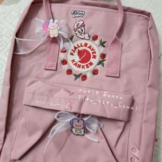 Có Hoả Tốc | Balo Kanken Classic Hồng Đi Học Cho Nữ | Chống Nước  |Tặng Nơ