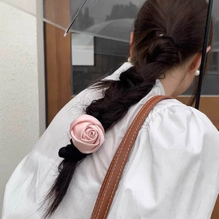 Cột tóc , kẹp tóc hoa hồng lụa kiểu cổ diển retro cho nữ Loli