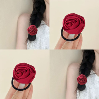 Cột tóc , kẹp tóc hoa hồng lụa kiểu cổ diển retro cho nữ Loli