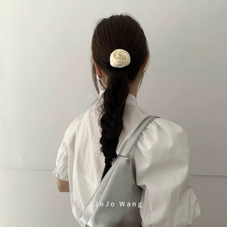 Cột tóc , kẹp tóc hoa hồng lụa kiểu cổ diển retro cho nữ Loli