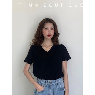Áo Thun Trơn Cổ Tim - Thun Boutique [AO00103]