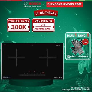 Bếp từ đôi Bosch ppab2i Plus Mặt kính Schott Ceran