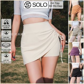 Quần Váy Tennis Pickleball Gym Chân Váy 2 lớp Sexy Tôn Mông Vải Thun Co Giãn GYMSTORE RẺ ĐẸP 011
