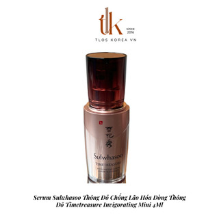 Serum Sulwhasoo Thông Đỏ Chống Lão Hóa Dòng Thông Đỏ Timetreasure Invigorating Mini 4Ml