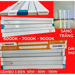 COMBO 5 BÓNG ĐÈN TUÝP LED BÁN NGUYỆT ĐẦU VUÔNG CÔNG SUẤT 100W - 80W - 75W - 60W SÁNG TRẮNG DÙNG CHIẾU SÁNG DÂN DỤNG