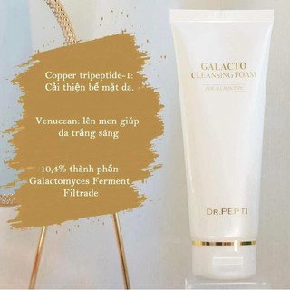 HỎA TỐC 24/24 Sữa Rửa Mặt Dr.Pepti Galacto Cleansing Foam