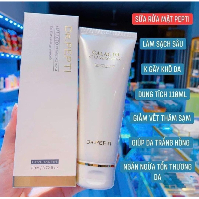 HỎA TỐC 24/24 Sữa Rửa Mặt Dr.Pepti Galacto Cleansing Foam