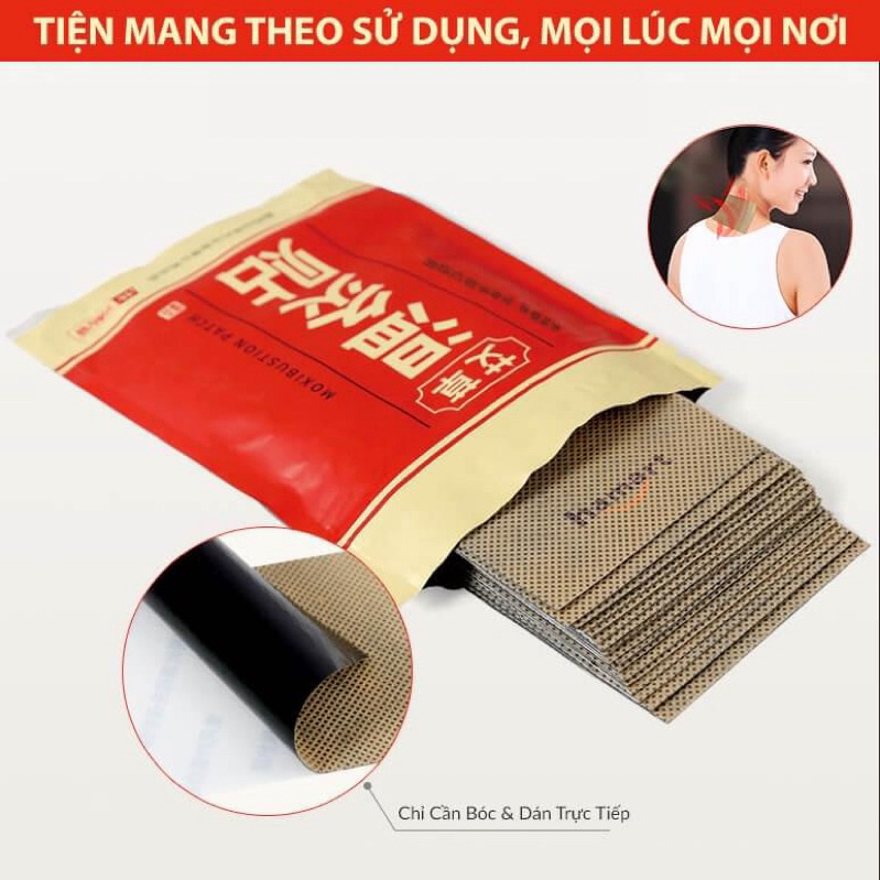 Miếng Dán Đau Mỏi Vai Gáy Ngải Cứu - Túi 20 miếng HTHshop
