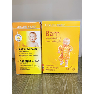 Combo canxi +dha dầu cá kim cương lifeline care nauy
