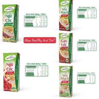   ĐƠN HOẢ TỐC  6 Lốc Sữa Việt Ngũ Cốc Các Loại Lốc 4 Hộp - 180ml Hộp 