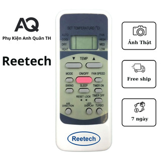 Remote máy lạnh reetech - Điều khiển điều hòa reetech - MỚI 100% Tặng kèm pin