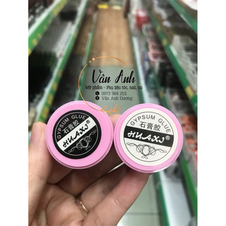 Gel xi măng huaxi, gel thạch cao trang trí móng - gel xi măng màu trắng màu đen trang trí nail