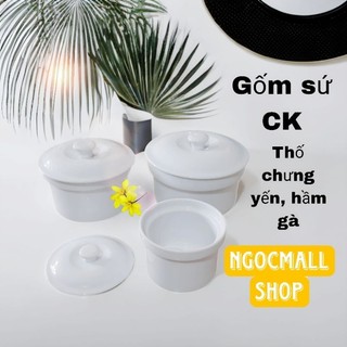 Thố chưng yến gốm sứ CK Việt Nam 300ml - 500ml - 700ml