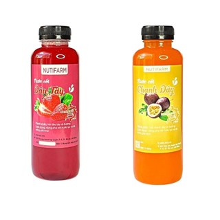 Nước cốt chai 500ml NutiFarm - siro pha đặc sản đà lạt