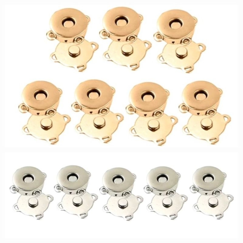 [Sỉ] 5_10 bộ hít nam châm làm khóa túi xách