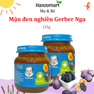 Mận đen nghiền Gerber Nga cho bé