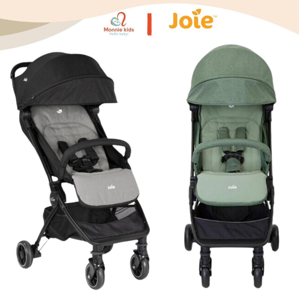 Xe đẩy Joie Pact du lịch gấp gọn cho bé 0M+, xe nôi 1 chiều siêu nhẹ cao cấp hiện đại - Monnie Kids