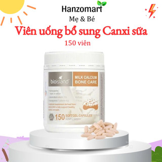 Viên uống bổ sung Canxi Bioisland Milk Calcium Bone Care 150 viên, Úc