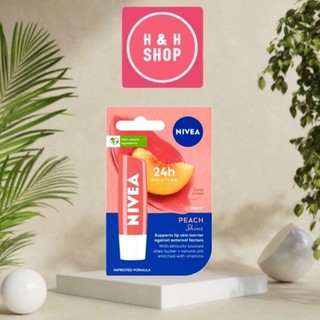 Son dưỡng NIVEA Peach Shine sắc cam hương đào 4.8g
