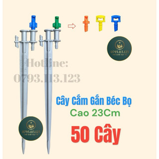 BỘ 50 CÂY CẮM GẮN BÉC TƯỚI CAO 23CM DÙNG ỐNG 6 LY ĐỂ TƯỚI GỐC TIẾT KIỆM NƯỚC HIỆU QUẢ