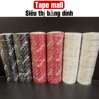 1 cuộn băng dính cách điện NANO 3 MÀU đỏ ,đen ,trắng 18mm