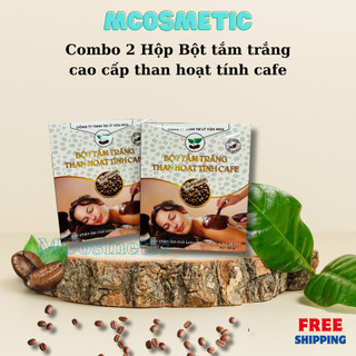 Combo 2 hộp tắm trắng cafe than hoạt tính