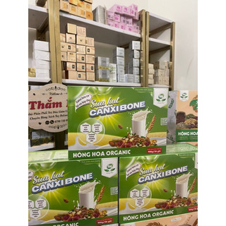 1h 900g 36 gói sữa hạt canxi bone thuần chay hồng hoa organic